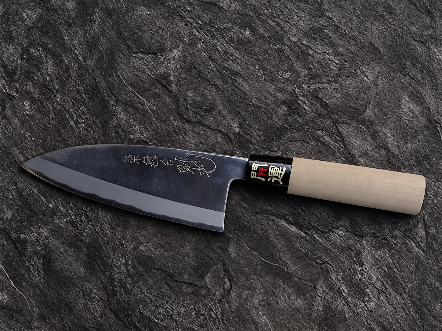出刃包丁片刃・165mm・磨き仕上げ・右利き